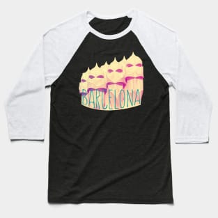 Barcelona Gaudi Paradise Baseball T-Shirt